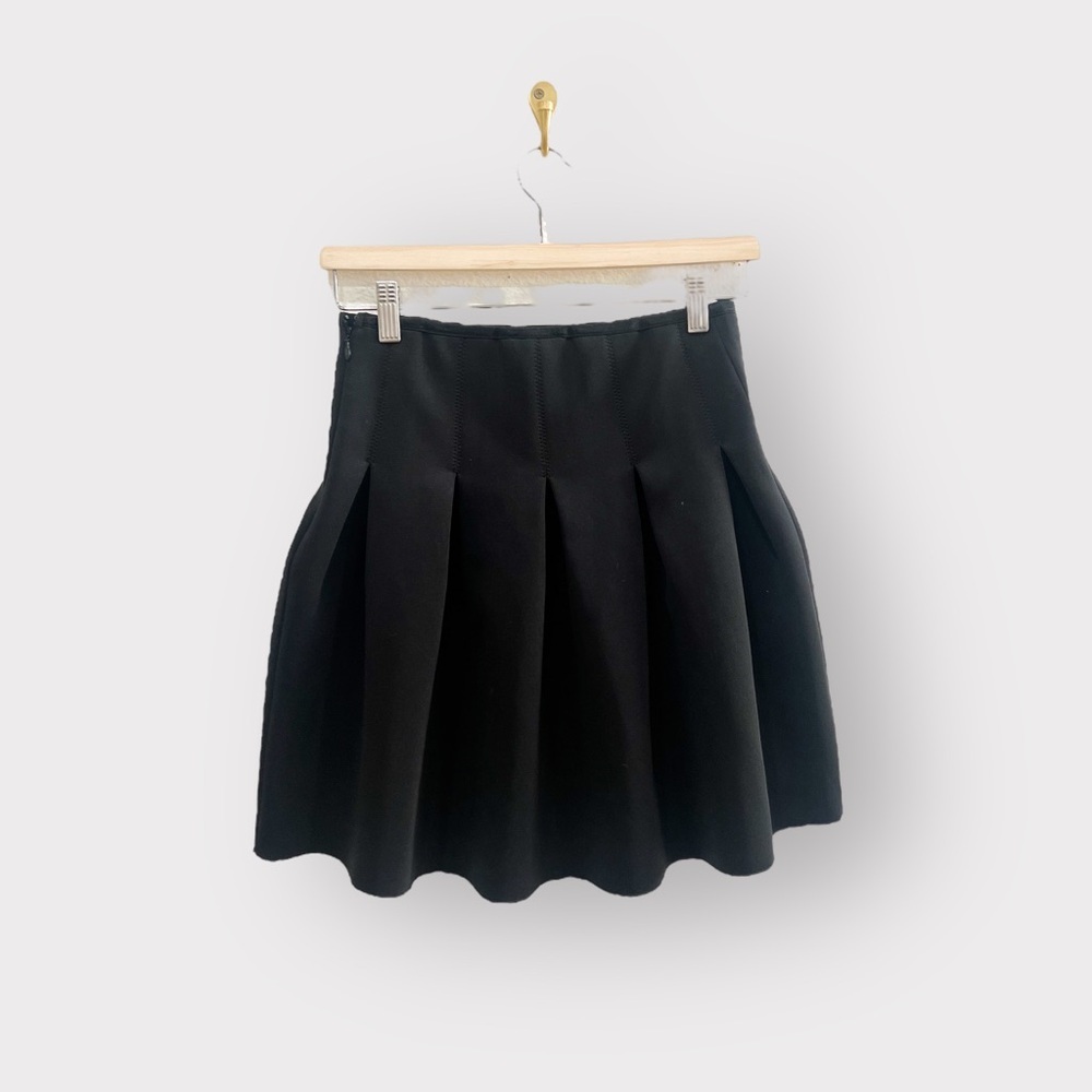 Express Black Pleated Flare Skirt (Sz 2)